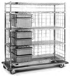 With various shelving configurations, caster styles, accessory packages, and a number of sizes, these exchange carts are the ultimate in versatility.