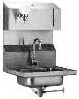 Catalog Section 20 Electronic Eye Hand Sinks - AC POWER Note: For regulating water temperature, Temperature Adjustment Valve (see page 194) is required. EG20.