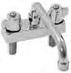 Catalog Section 20 Hand Sink Accessories -Faucets & Valves EG20.52A SINKS All faucets below feature 4 (102mm) centers, except where noted. Note: Faucets listed are lead-free AB1953-compliant.