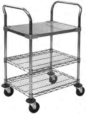 Catalog Section 1 SHELVING / RETAIL DISPLAY A highly flexible and maneuverable transport product which can be configured in either wire or solid shelves, or a combination of both.