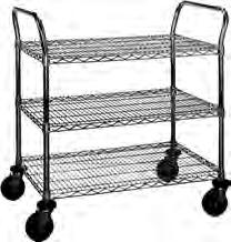 SHELVING / RETAIL DISPLAY Catalog Section 1 Heavy Duty Utility Carts 2-Shelf Units length cu weight EAGLEbrite chrome stainless steel in. mm ft lbs.