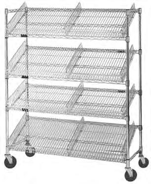 SHELVING / RETAIL DISPLAY Angled Shelf/ Visual Merchandising Carts visual merchandising cart with optional shelf dividers EG01.44 Ideal for displaying POINT-OF-SALE or SPECIAL SALE ITEMS.