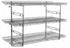 WALL SHELVES Catalog Section 1 Wall Mounted Shelves 10 (254mm) 12 (305mm) EG02.05 Die-formed stain less steel mounting brackets are stud-welded to shelf. Piggyback Wall Mounted Shelf Kits EG02.