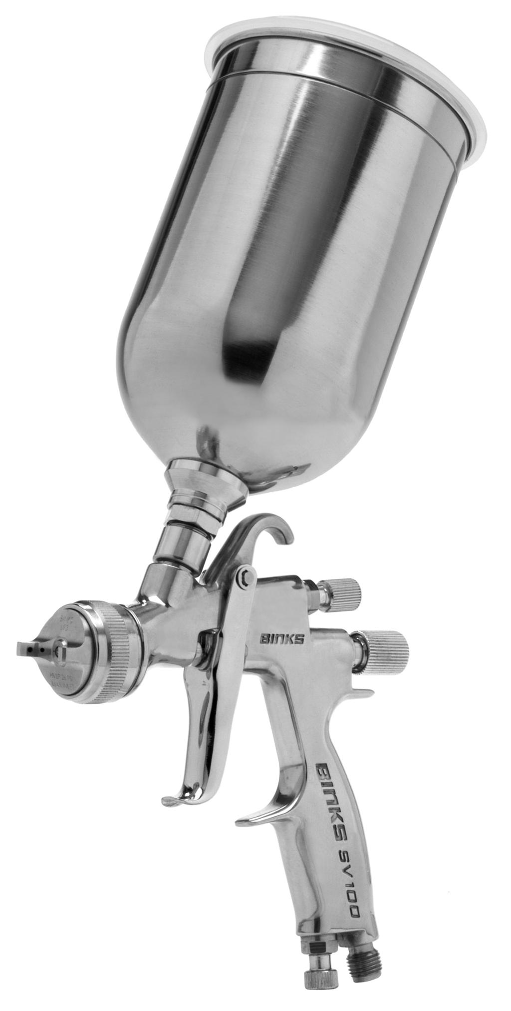 SERVICE MANUAL EN BINKS SV100 HVLP GRAVITY FEED SPRAY GUN 7042-6931-4 EN The following instructions provide the necessary information for the proper maintenance of the Binks SV100 gravity feed spray