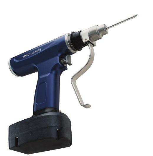 Series 7000 Large-Bone Instrument System Cordless Offering the ultimate in convenience and versatility, Series 7000 handpieces function as both a cordless and electric instrument.