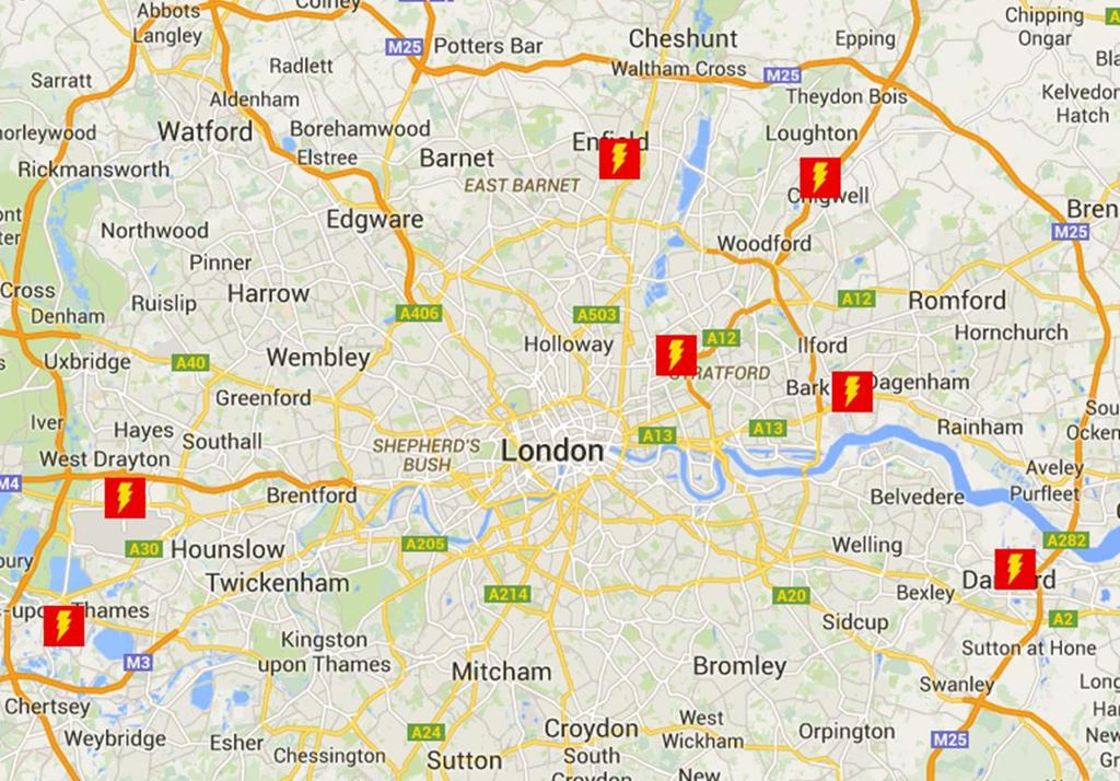 Commercial vehicle rapid chargepoint mapping TfL Project 2014-15 26 Fleets c.
