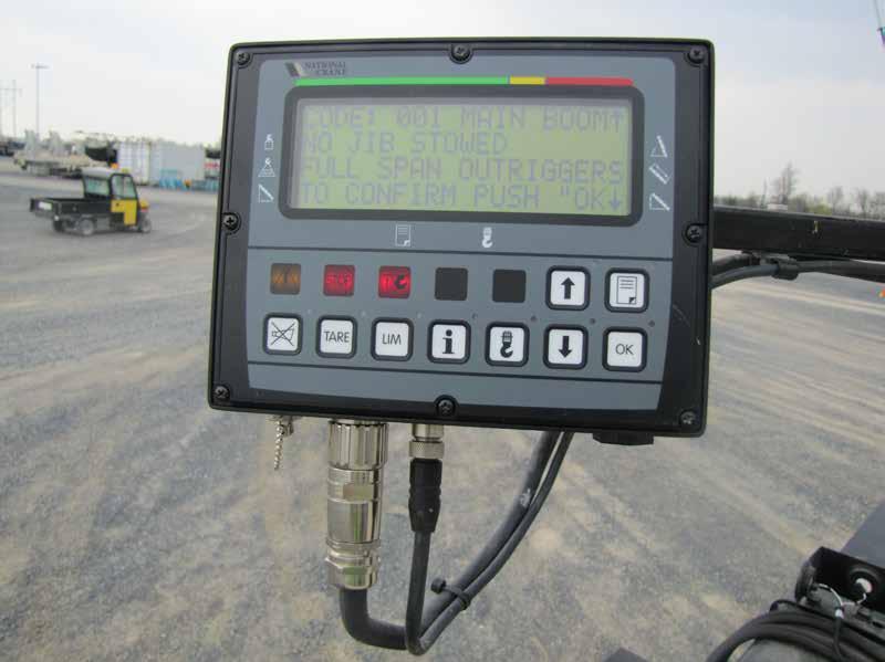 Overload protection Rated Capacity Limiter (RCL) with work area definition system (WADS) is standard on all Series 6H machines.
