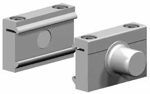 .STR For Actuator with spindle drive and piston rod The trunnion mounting is fitted to the dovetail rails of the actuator profile and is continuously adjustable in axial direction.