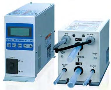 8 Series HED Chemical Thermo - con Chemical Thermo-con Series HED Features Allows direct control of chemical temperature. PFA wetted material. Compact / Lightweight.