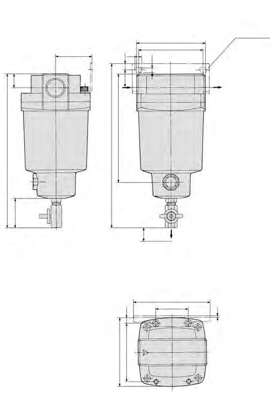Series AFF Main Line Filter Dimensions Auto drain AFF37B 85 5 6 5 Bracket (Accessory) D: With auto drain (N.O.