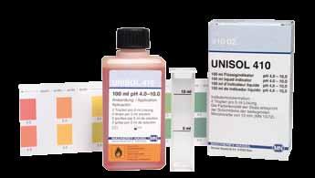 UNISOL indicator solutions are specially suitable for ph measurement in pure water, surface water or other none buffered solutions.