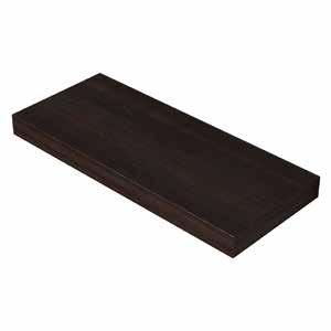 5 H cm Geesa Shelf Holder # 4271031250107-17 Wood veneer Suitable for Haiku Magnetic Accessories Color: Brown 17 L x
