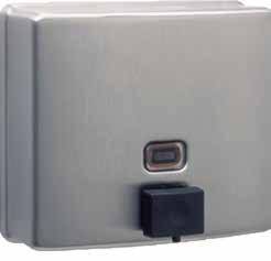 5 L x 5 W x 45 H cm Bobrick Foam Soap Dispenser # 47410004 500 ml capacity 15.3 L x 9.6 W x 29.