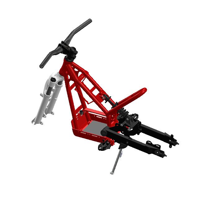 Chassis assembly -.R Part Number: CHS007 Version:.0 6 7 8 9 0 CHS07 Frame -.R, front, steel, red CHS6 Headset - sealed pressed bearings inc.