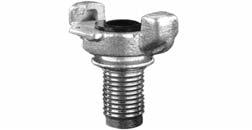 UNIVERSAL COUPLINGS For Air and Water Service Only Hose End Male NPT End Female NPT End Brass 316 Stain.