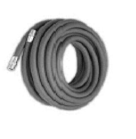 Other lengths and crimped-on fittings are also available upon request. Construction consists of a smooth, seamless EPDM/NR black rubber tube and braided polyester reinforcements.