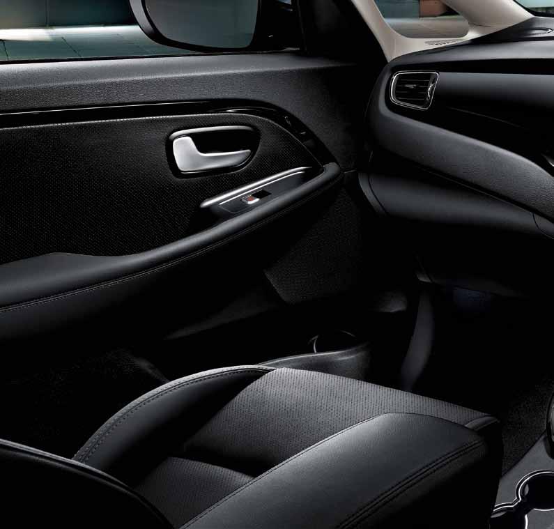 The epitome of comfort The new Carens features the highest quality materials and is ergonomically designed to offer the ultimate in comfort for an exhilarating yet relaxed driving experience however