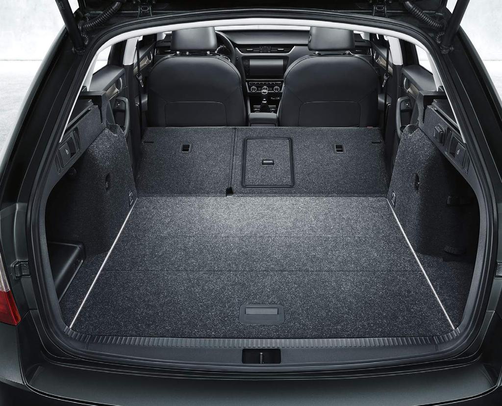 A LOAD OFF YOUR MIND Each Octavia model may have its own distinct personality, yet all share one thing in common generous space.