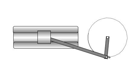 mechanism is connected to slider hence perform linear motion due to which scissoring action takes place which cuts the grass. Fig 7: Cutting Mechanism 5.