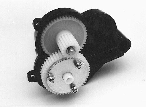 Insert a 5x8mm bushing in one end of the drive gear and a 5x11mm bushing in the opposite end.