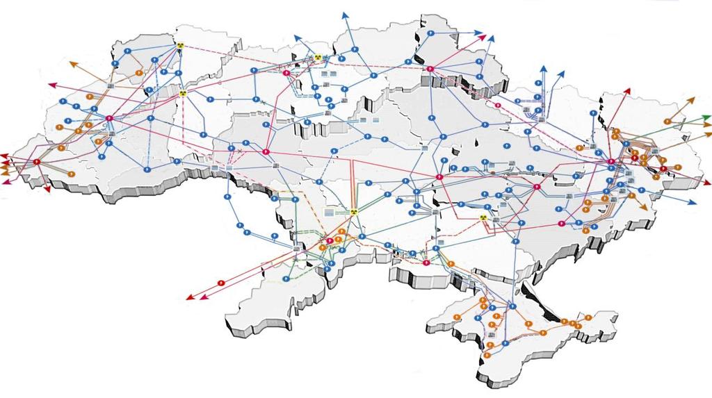 UKRENERGO 2 TRANSMISSION COMPANY (state-owned, consists of 8 regional systems) Substations 137 8 750 kv 92 (330 500) kv 37 (110 220) kv 23 000 km of HV lines