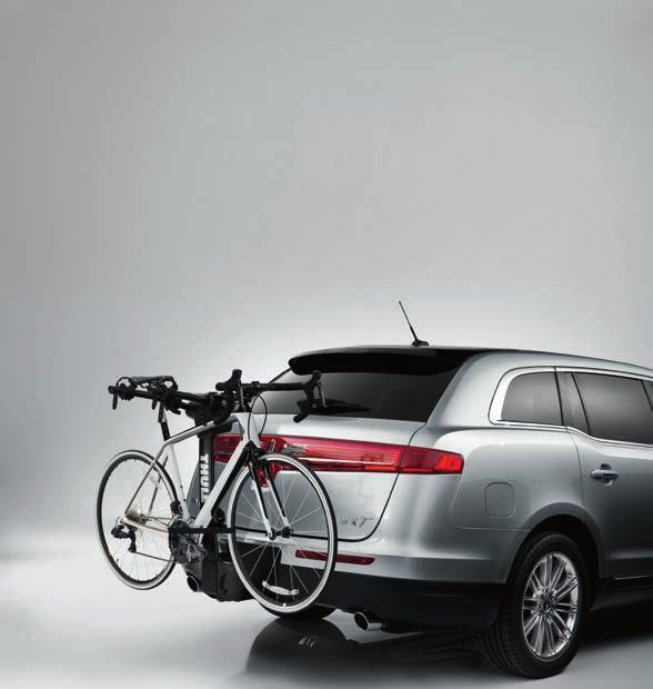 WHEEL AVAILABILITY Lincoln MKT shown with the hitch-mounted bike carrier by THULE.