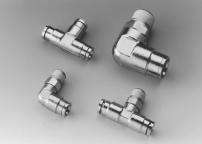TUBE FITTINGS PUSH-IN TYPE 1/8" to 1/2" TUBE OD STRIGHT ME DPTER B D Designed for use with Nylon (see page 120) or Hytrel flexible tubing.