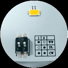VERSIONS: Adjustable microwave sensor: with options to adjust 2-50 lux or disable, detection range 10-100% and time 5 secs - 15 mins The microwave