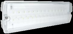 Q: 100 390mm 60mm EXIT3MLED 192mm Full range of alternative legend directional panels available EBLGDL EBLGDR EBLGDU IP65 LED MAINTAINED / NON MAINTAINED EMERGENCY BULKHEADS BOTH FITTINGS: White