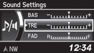 VISUAL Adjusting the Sound Adjust various sound settings.