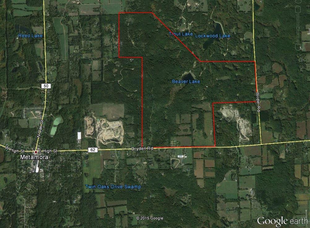 Figure 2: Site Location Map Oak Street N Dryden Road Project Site Area Lapeer County