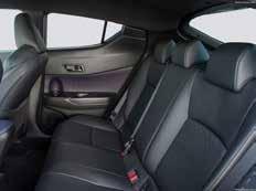 The rear seat is split in a 60:40 ratio and can be folded flat