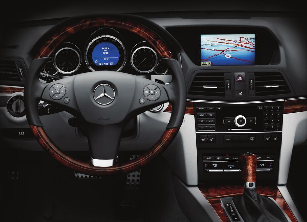 E 550 Coupe shown with Ash leather interior and optional Appearance,