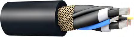 TEX SS Power supply TEX cable - SS for trailing 6kV: applications Power supply cold cable flexible for version trailing up to -50 C applications cold flexible version up to -50 C pplication s power