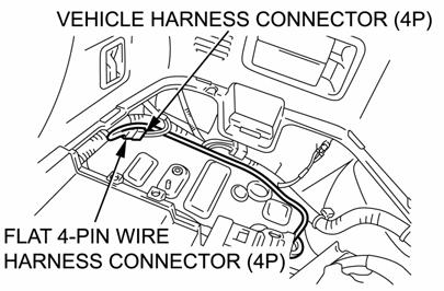 (p) (q) Confirm the location on the 4-pin wire harness where special plastic tie for stud mount (supplied in kit) can be secured to the underbody stud bolt.