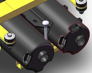 Muffler position using supplied clamps and gaskets. Figure 22 Clamp + Seal c.