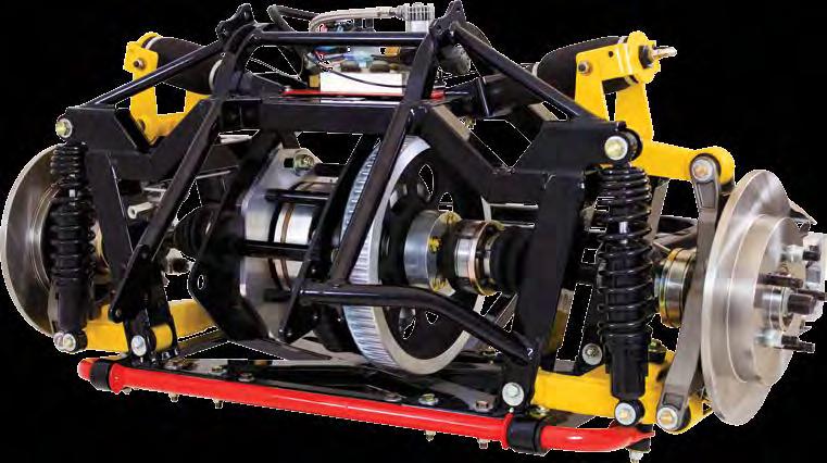 frame chassis is strong, stiff, and built to last On-board air compressor allows for on-demand