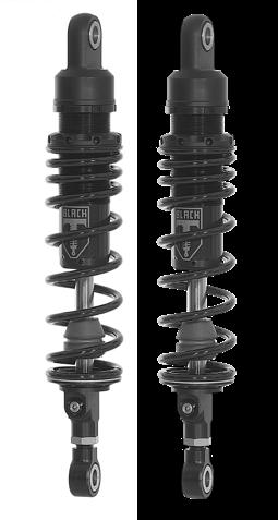 Black-T shock absorbers can be adapted to both your personal driving style as well as your customised bike.