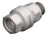 Accessories for the Eisele INOXLINE 54 Ideal supplement to the Eisele INOXLINE connections Non-return valve male thread, female thread - Input: Whitworth pipe thread exterior - Output: Whitworth pipe