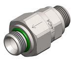 4404 ) - Type: Poppet valve, FPM seals on metal - Allowable medium: Air/ Liquids - Working pressure range 7 to 232 psi (0.5 to 16 bar) Part no.
