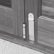 The bolts are easily installed with a dedicated router bit and are available in three finishes.