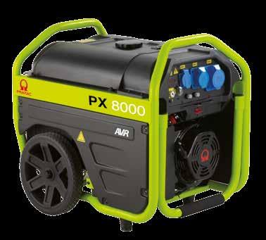 V Hz h PETROL PROPERTIES ADVANTAGES l Ready to use; no tools required l With integrated wheel and folding handle Automatic Voltage Regulation ( AVR ) - as