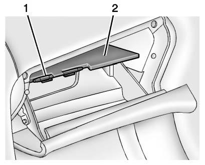 In a crash, these objects may cause the cover to open and could result in injury.