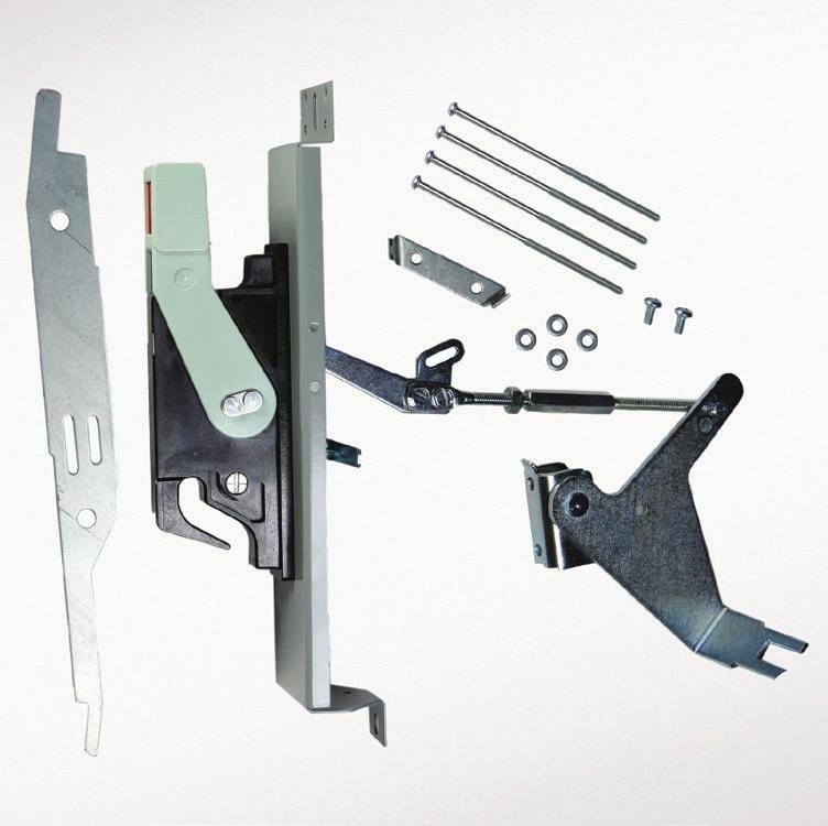 Unit Parts Handle Operating Mechanism Kits: Model 95+ and System 89/tiastar Handle assembly, mounting hardware, and installation guide are included in the Model 95+ and System 89/tiastar Handle Kit.