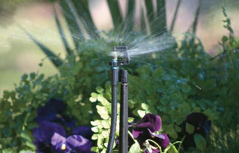 Rotor Spray Mini Sprinklers Durable and reliable with excellent distribution uniformity. Vari-Rotor Spray can be adjusted to alter flow and coverage.