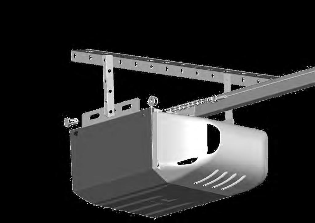 To Mount the Opener to Ceiling The three most common installation options are shown in Fig.1-3. Fig.1 shows mounting the Opener directly to structural support on the ceiling. Fig.2 and 3 show mounting on a finished ceiling, with heavy duty angle iron*.