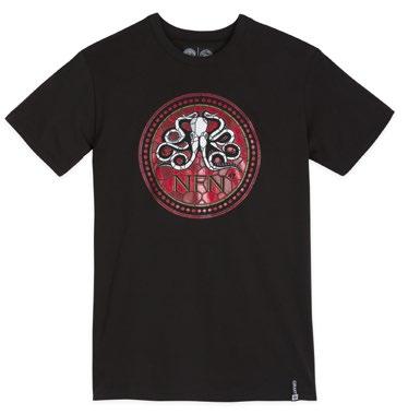 STAINED GLASS GOURMET TEE - 30/1 Jersey Cotton. - Front Mosaic screen print.