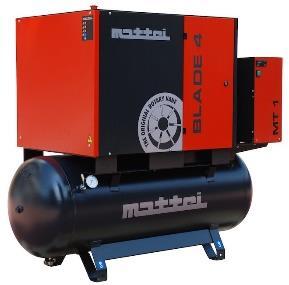 BLADE SERIES 5 40 HP 14.8 to 126 SCFM Pressures to 175 PSIG Mattei s Blade Series sets a new standard for small, quiet commercial-duty air compressors.