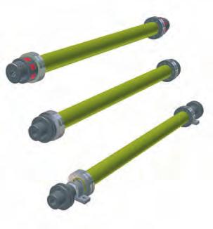 Connection shafts The Tecline range includes a series of hollow shafts for connecting the pinions on the systems. We can supply standard connections, according to your application requirements.