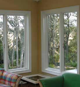 CASEMENT & AWNING WINDOWS 27 Awning characteristics allow venting from the bottom and will shed light rain.